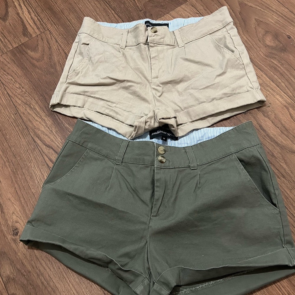 I’m selling two ambiance apparel short in good condition
